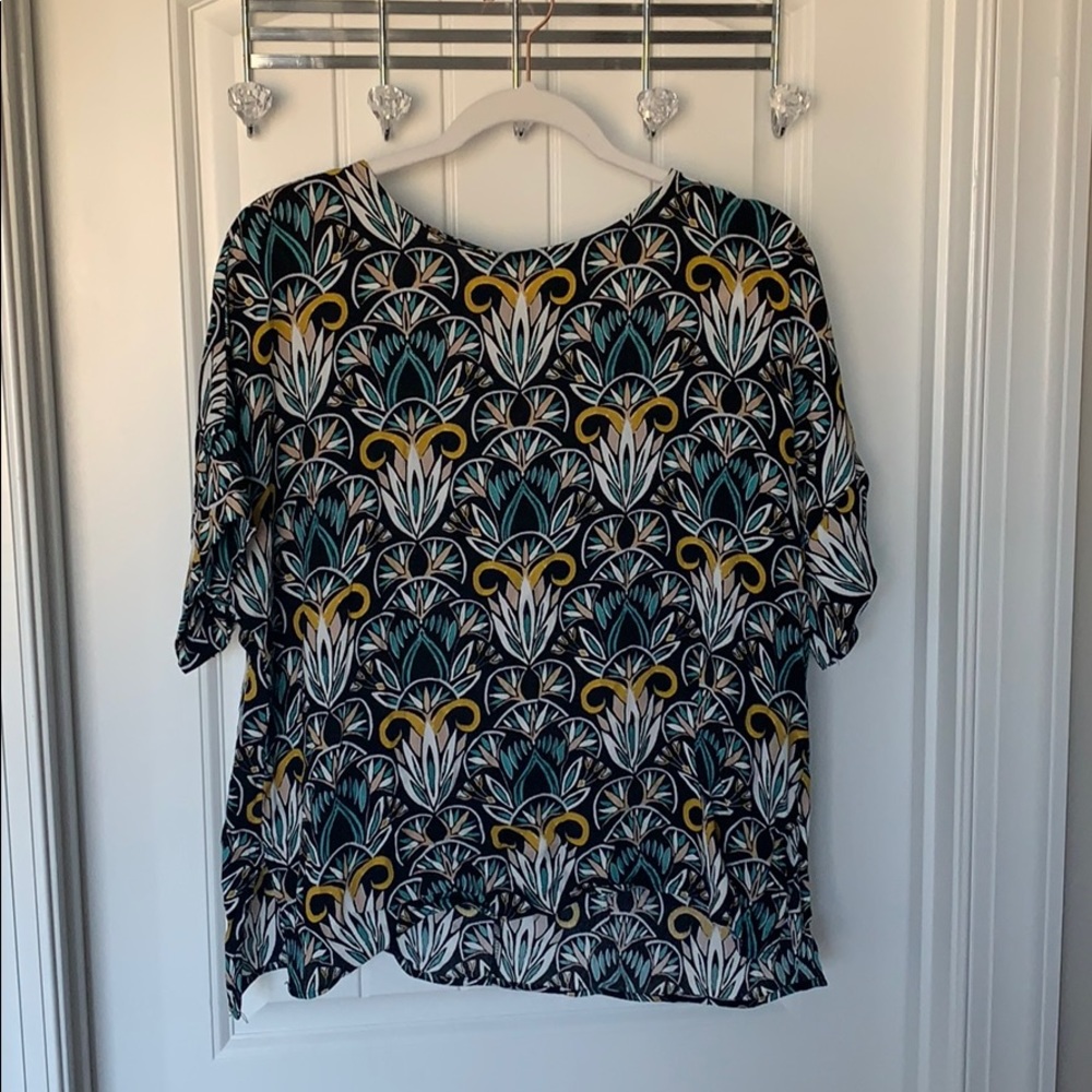 H&M patterned blouse, 12